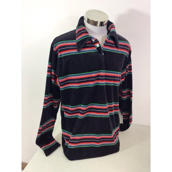 Ellmar Vintage Velvet Retro Stripe Sweater Mens XL - Picture 9 of 10